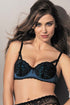 Antinea G33 Nuit Satin Padded half cup bra